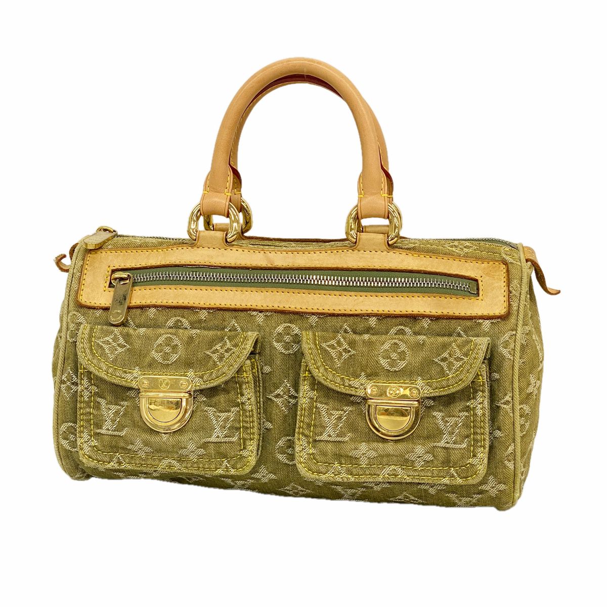 Louis Vuitton Handbag Monogram Denim Neo Speedy Riken