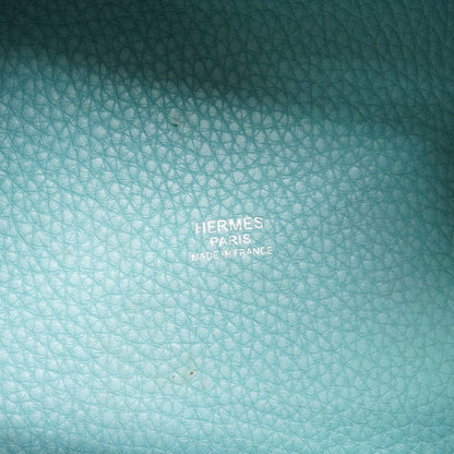 Hermes Handbag Picotin Lock PM Taurillon Clemence Blue Ator Silver — view 5