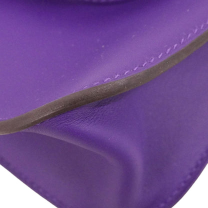 Hermes Handbag Arzan Mini Swift Purple Silver 2-Way Back — view 6