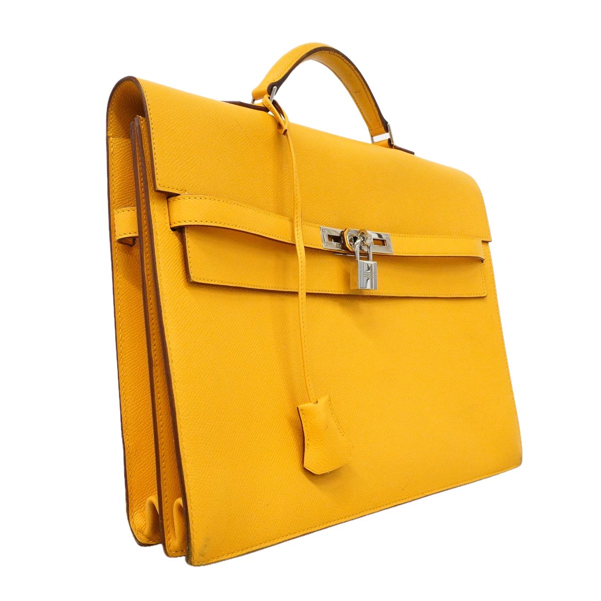 Hermes Briefcase Kelly Depeche 34 Veau Epsom Jonah Silver — view 2