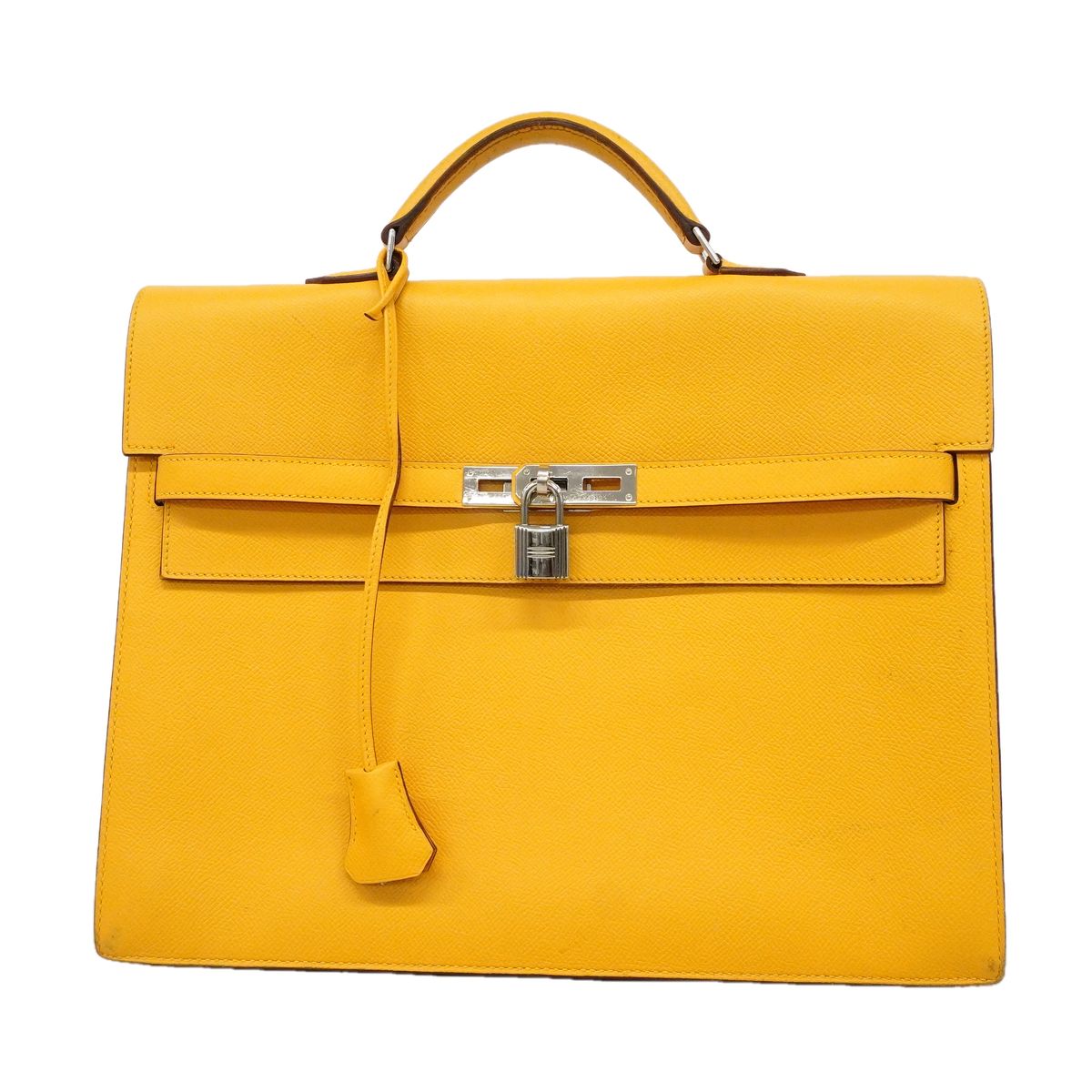 Hermes Briefcase Kelly Depeche 34 Veau Epsom Jonah Silver