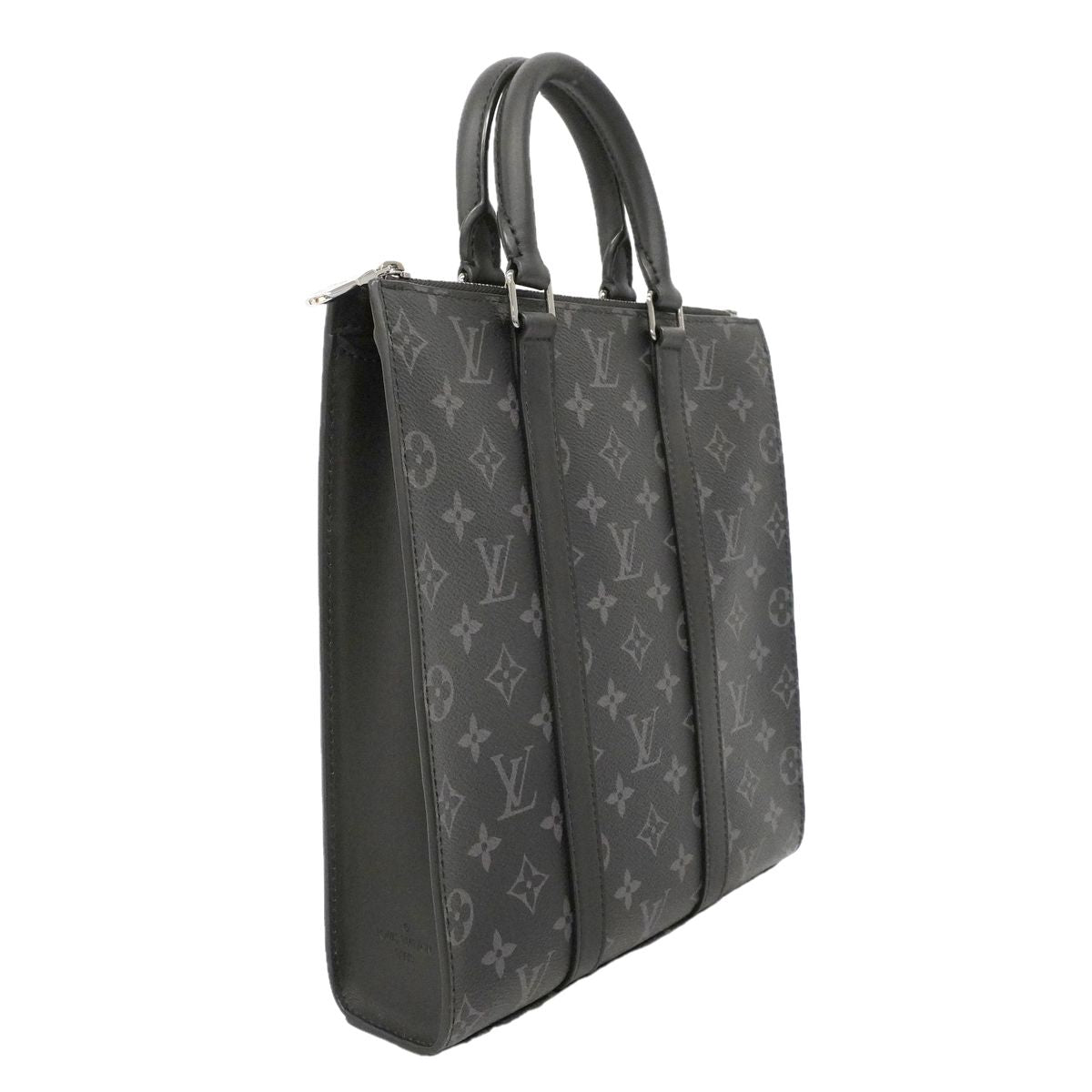 Louis Vuitton Handbag Monogram Eclipse Sac Plat Cross Black 2-Way Bag — view 2