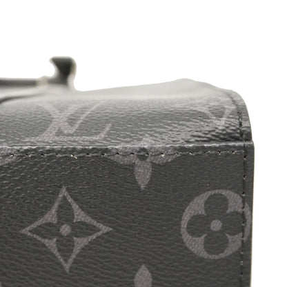Louis Vuitton Handbag Monogram Eclipse Sac Plat Cross Black 2-Way Bag — view 7
