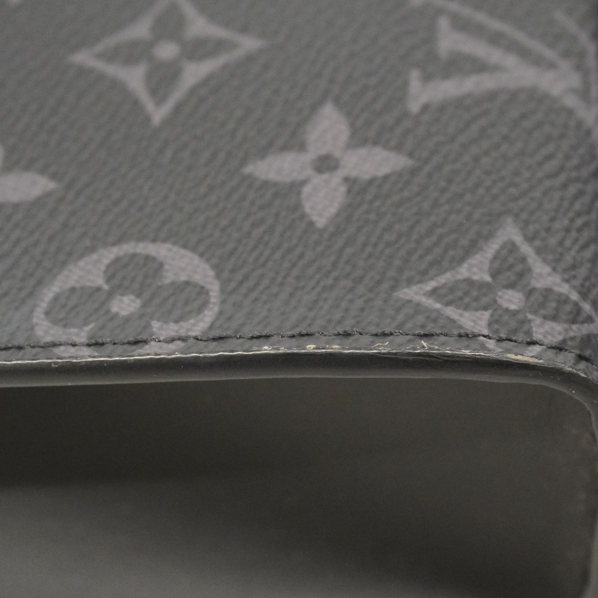 Louis Vuitton Handbag Monogram Eclipse Sac Plat Cross Black 2-Way Bag — view 6
