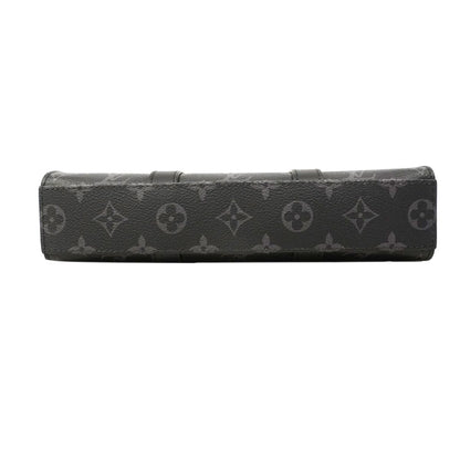 Louis Vuitton Handbag Monogram Eclipse Sac Plat Cross Black 2-Way Bag — view 3