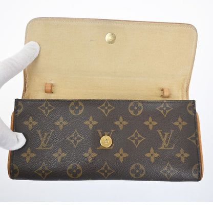 Louis Vuitton Pochette Twin GM Shoulder Bag Monogram Leather — view 8