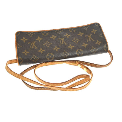Louis Vuitton Pochette Twin GM Shoulder Bag Monogram Leather — view 5