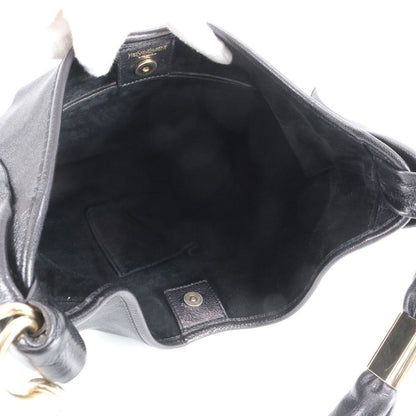 Saint Laurent YSL Tropez Ruffle Leather Shoulder Bag — view 7