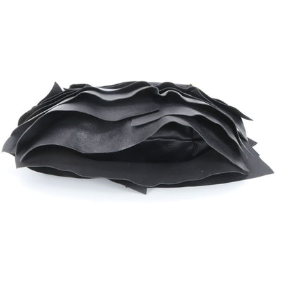 Saint Laurent YSL Tropez Ruffle Leather Shoulder Bag — view 5