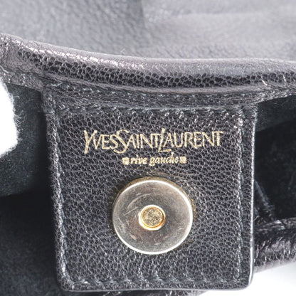 Saint Laurent YSL Tropez Ruffle Leather Shoulder Bag — view 8