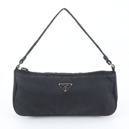 Prada White Tessuto Nylon Triangle Logo Shoulder Bag