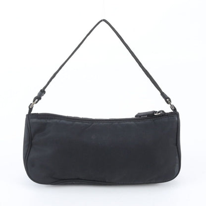 Prada White Tessuto Nylon Triangle Logo Shoulder Bag — view 3