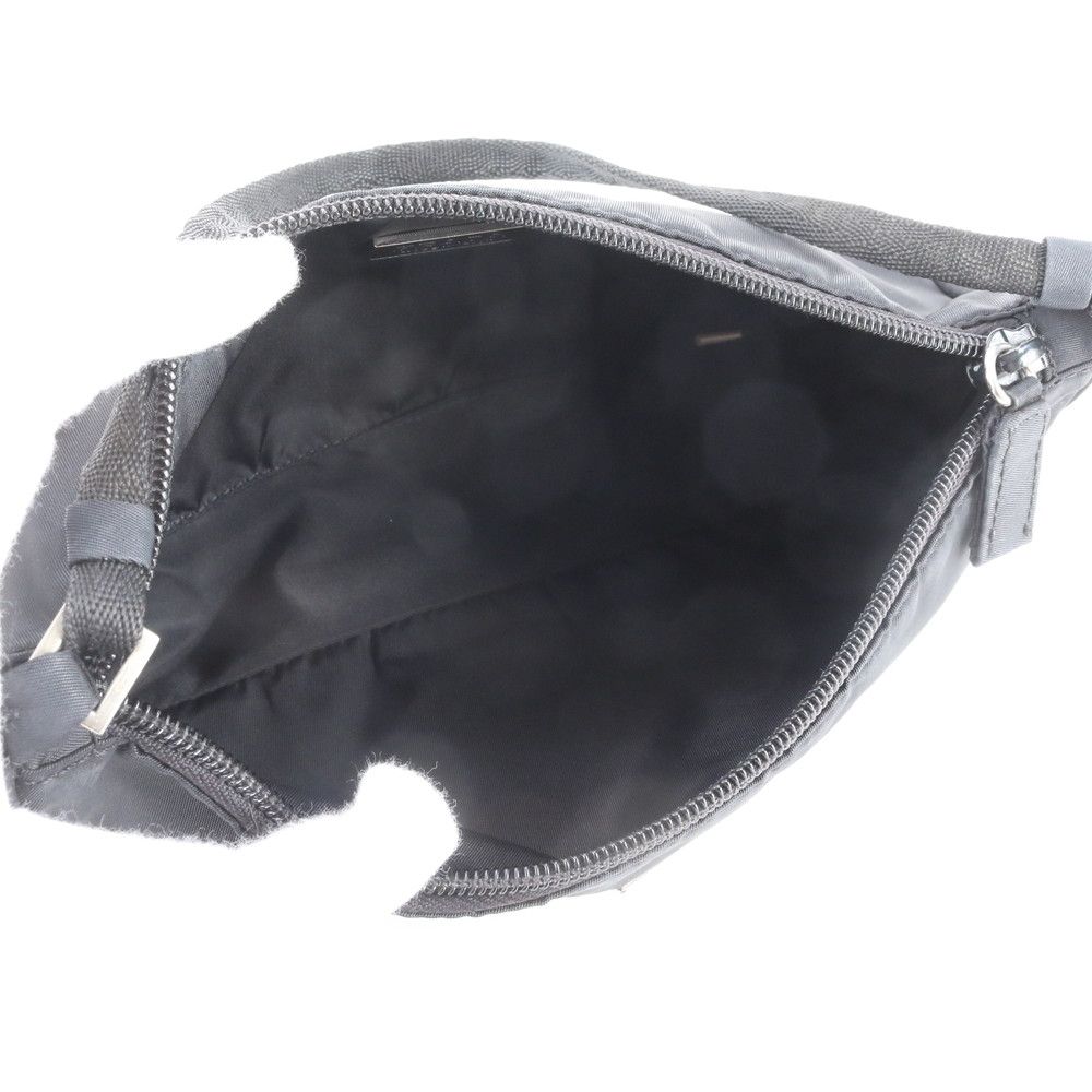 Prada White Tessuto Nylon Triangle Logo Shoulder Bag — view 7
