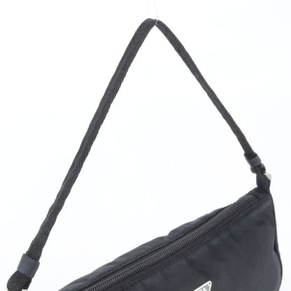 Prada White Tessuto Nylon Triangle Logo Shoulder Bag — view 2