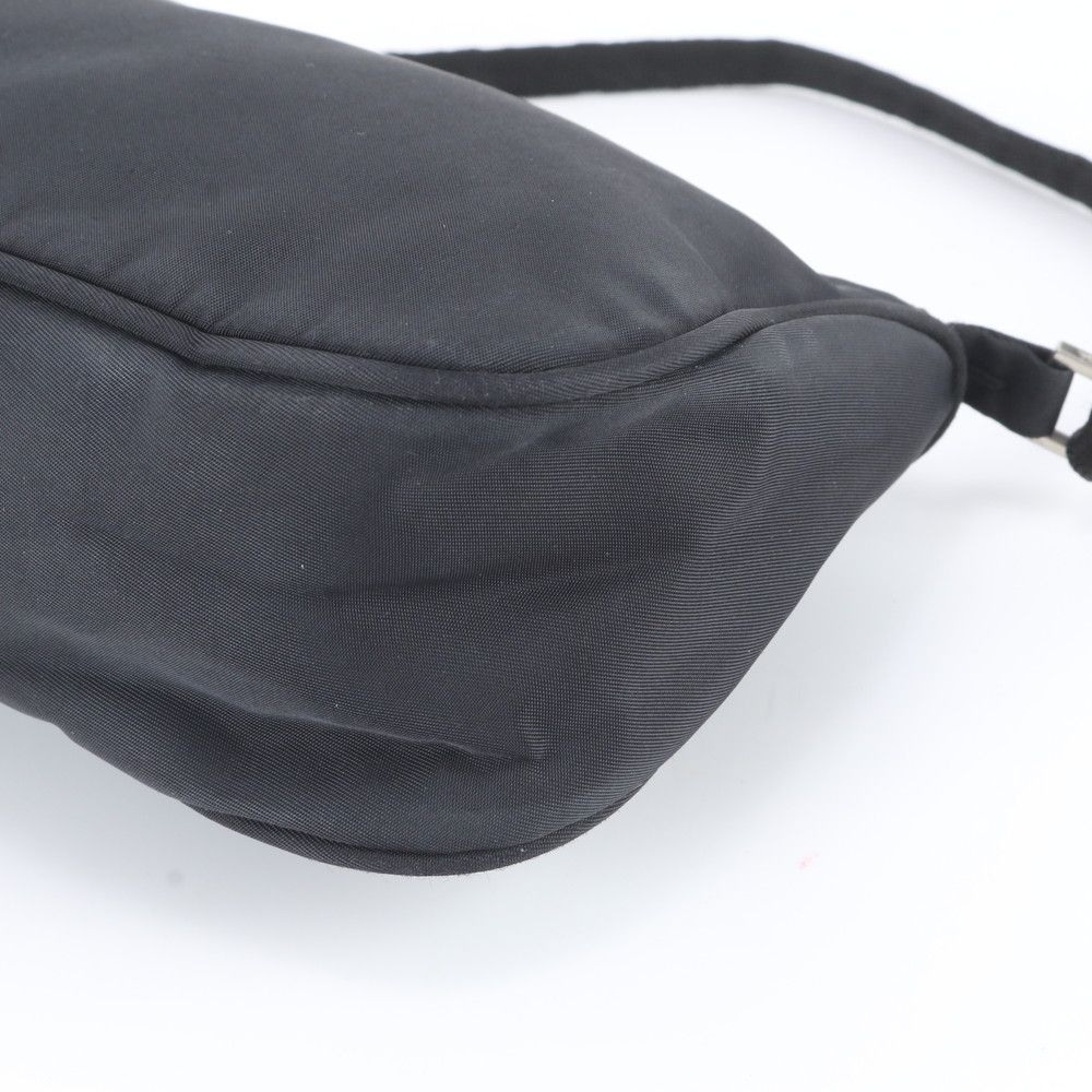 Prada White Tessuto Nylon Triangle Logo Shoulder Bag — view 4