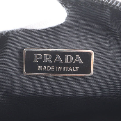 Prada White Tessuto Nylon Triangle Logo Shoulder Bag — view 8
