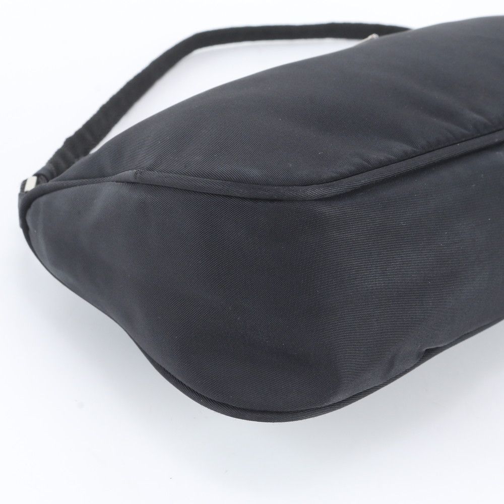 Prada White Tessuto Nylon Triangle Logo Shoulder Bag — view 6