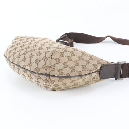 Gucci GG Canvas Leather Shoulder Bag Crossbody Messenger — view 4