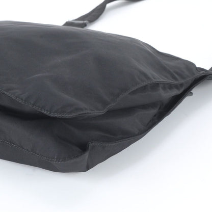 Prada White Tessuto Nylon Triangle Logo Leather Shoulder Bag Crossbody — view 5