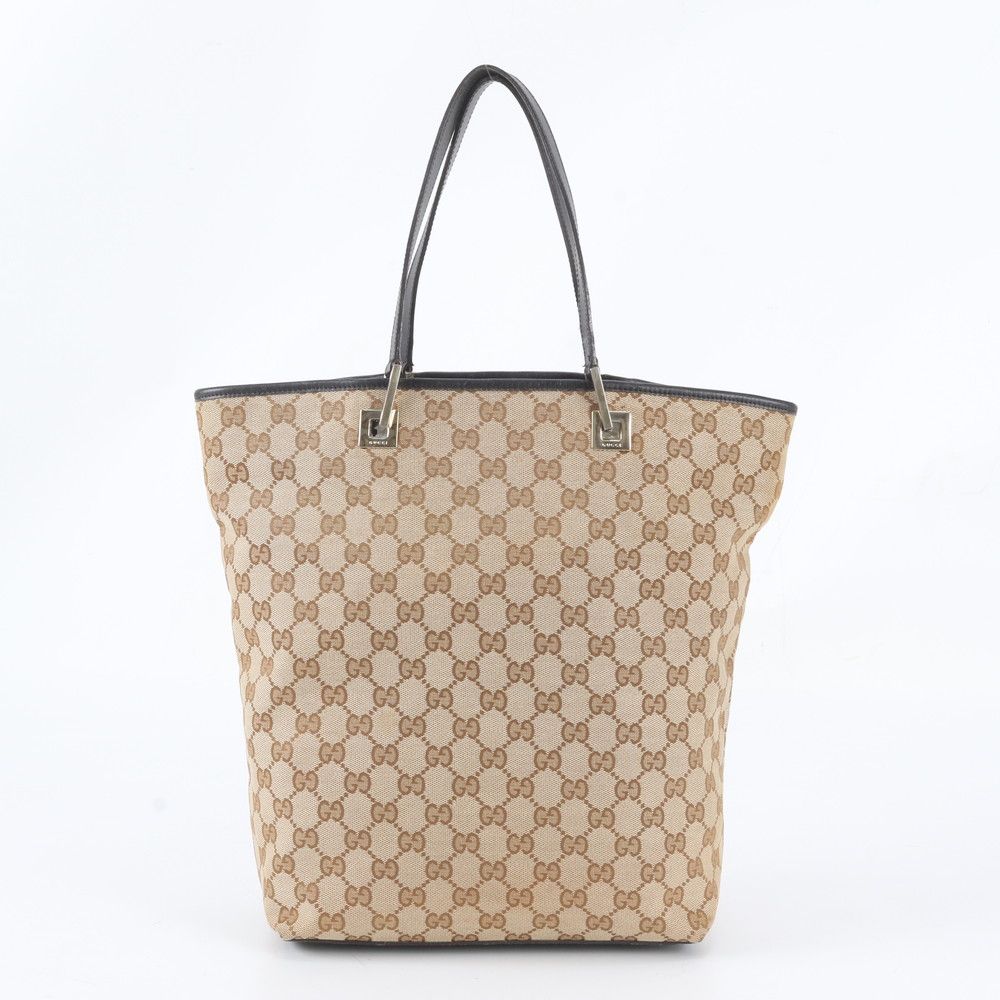 Gucci GG Canvas 002 Leather Tote Bag Shoulder Hand — view 3
