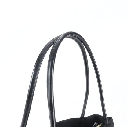 Prada Tessuto Nylon Triangle Logo Leather Tote Bag Shoulder — view 2