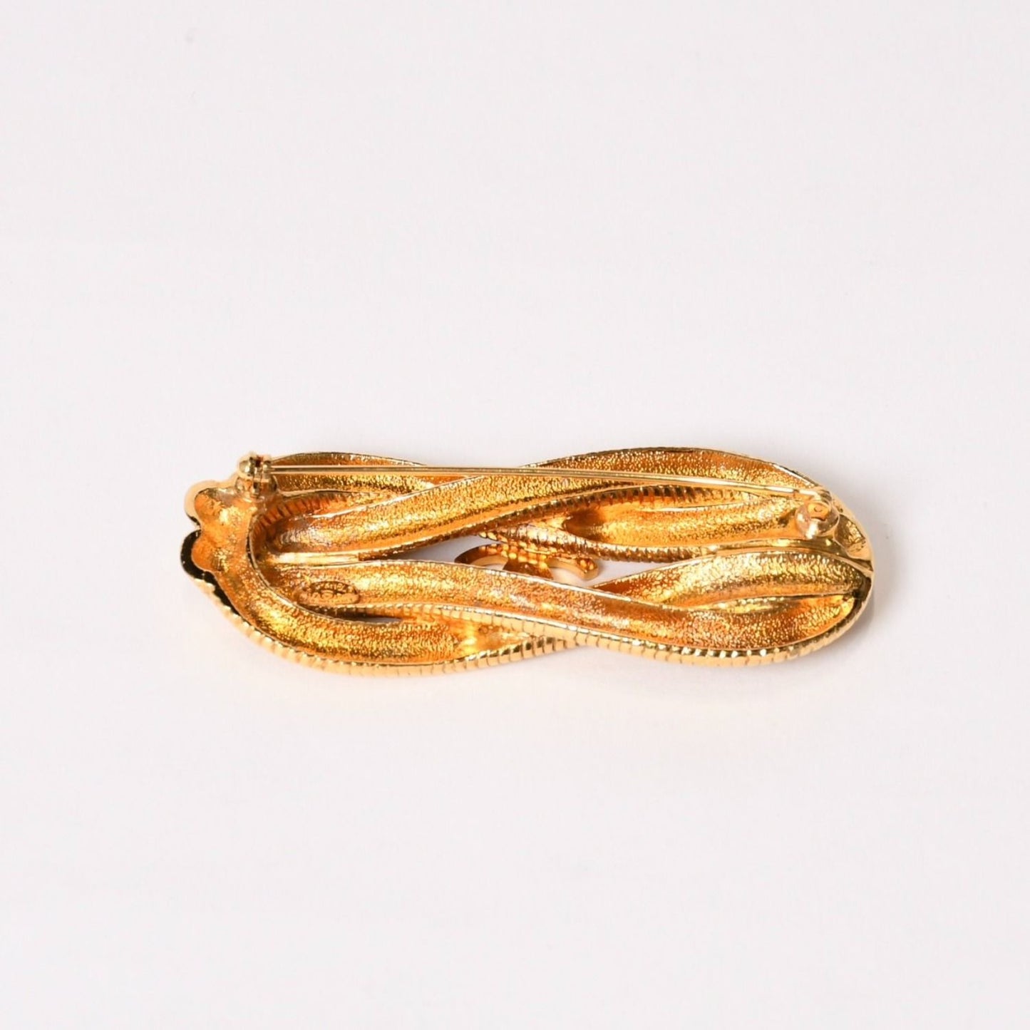 Chanel CC Logo Brooch 97 Metal Gold Rope Motif — view 3