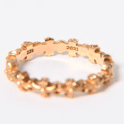 Chrome Hearts 22k Tiny CH Plus Band Ring 22k Gold — view 7