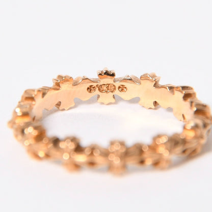 Chrome Hearts 22k Tiny CH Plus Band Ring 22k Gold — view 6