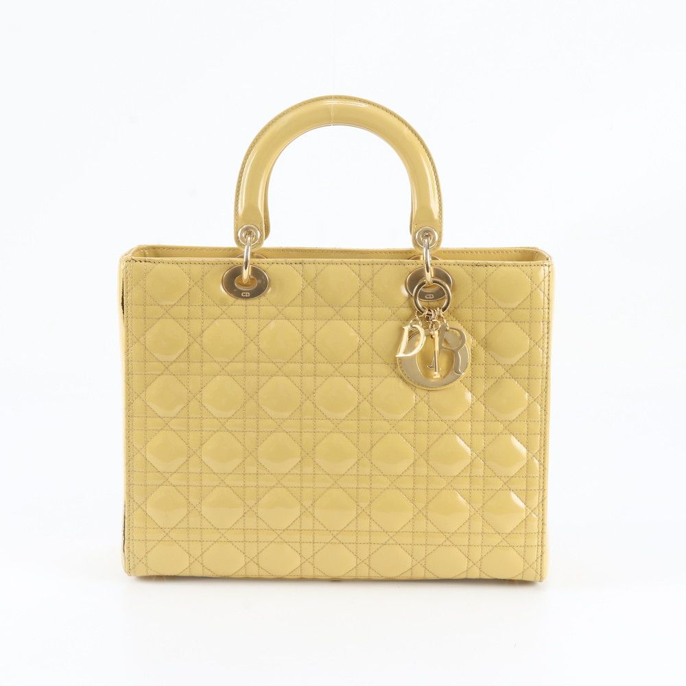 Dior Cannage Lady Leather Tote Bag