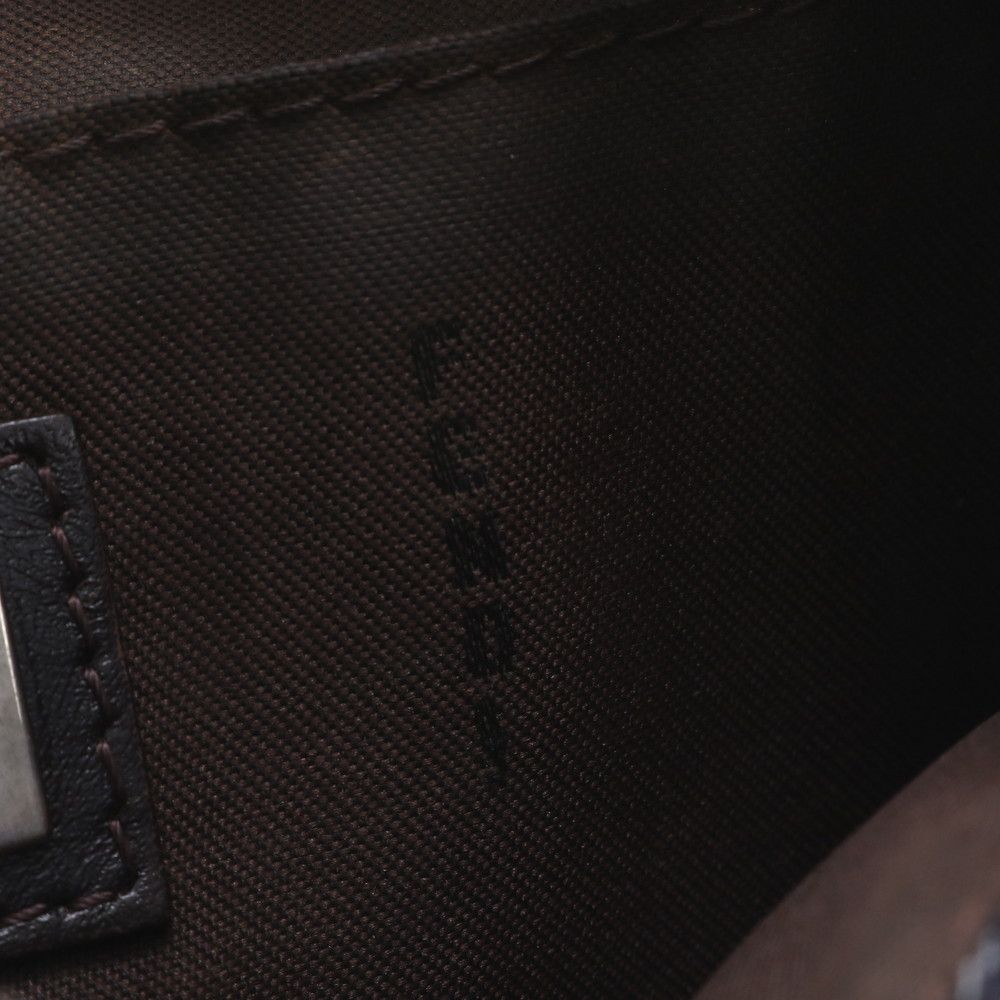 Fendi Zucchino Leather Shoulder Bag Crossbody Hand — view 8