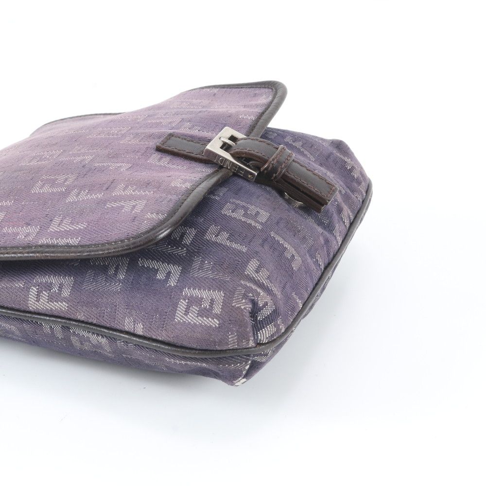 Fendi Zucchino Leather Shoulder Bag Crossbody Hand — view 4