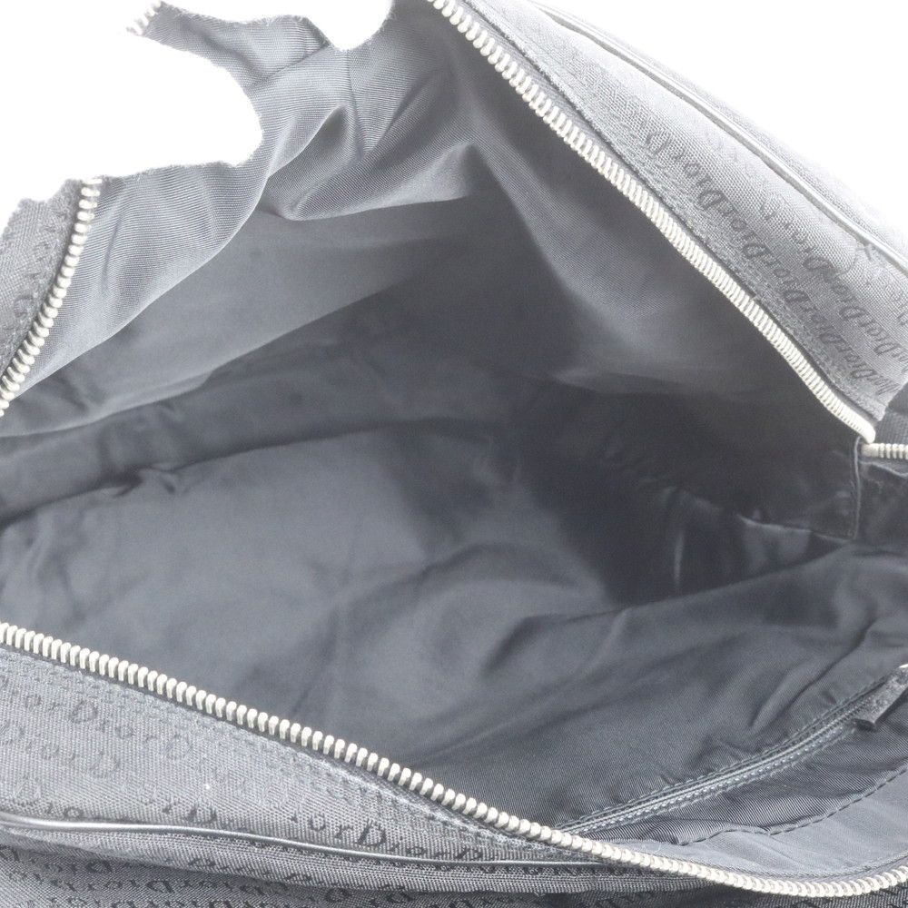 Dior Leather Shoulder Bag Crossbody Messenger Business Tote Black — view 7