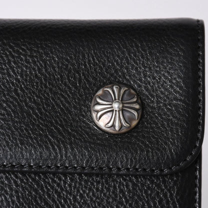 Chrome Hearts Wave Btn Novelty Blanc Wallet Cross Button Black — view 5