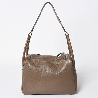 Hermes 2-Way Bag Lindy 30 Etoupe Taurillon Clemence Silver — view 2