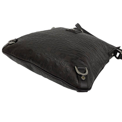 Gucci Abbey Horsebit Leather Shoulder Bag Crossbody Pochette Cross Brown — view 8