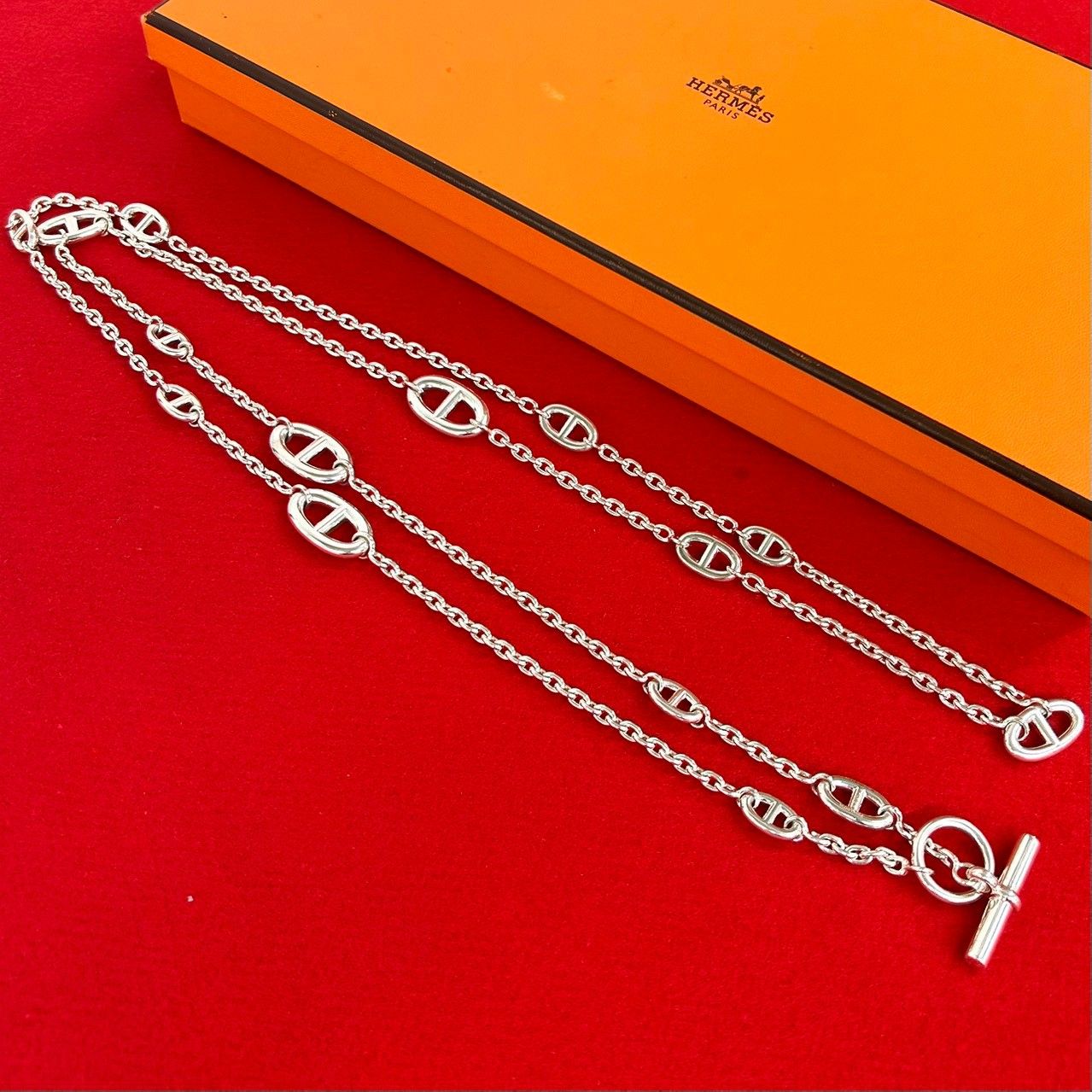 Hermes Farandole Necklace 925 Sterling Silver
