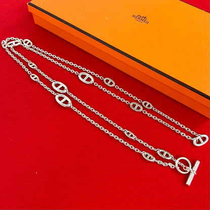 Hermes Farandole Necklace 925 Sterling Silver