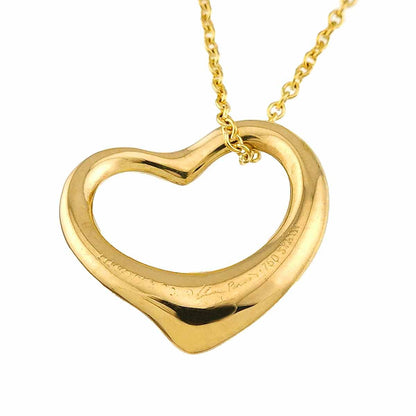 Tiffany & Co Open Heart Necklace 40 18K Yellow Gold — view 4