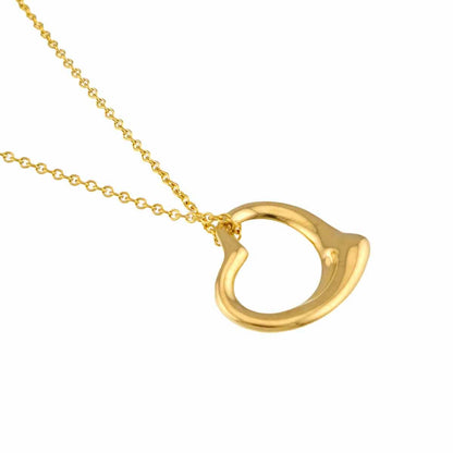 Tiffany & Co Open Heart Necklace 40 18K Yellow Gold — view 3