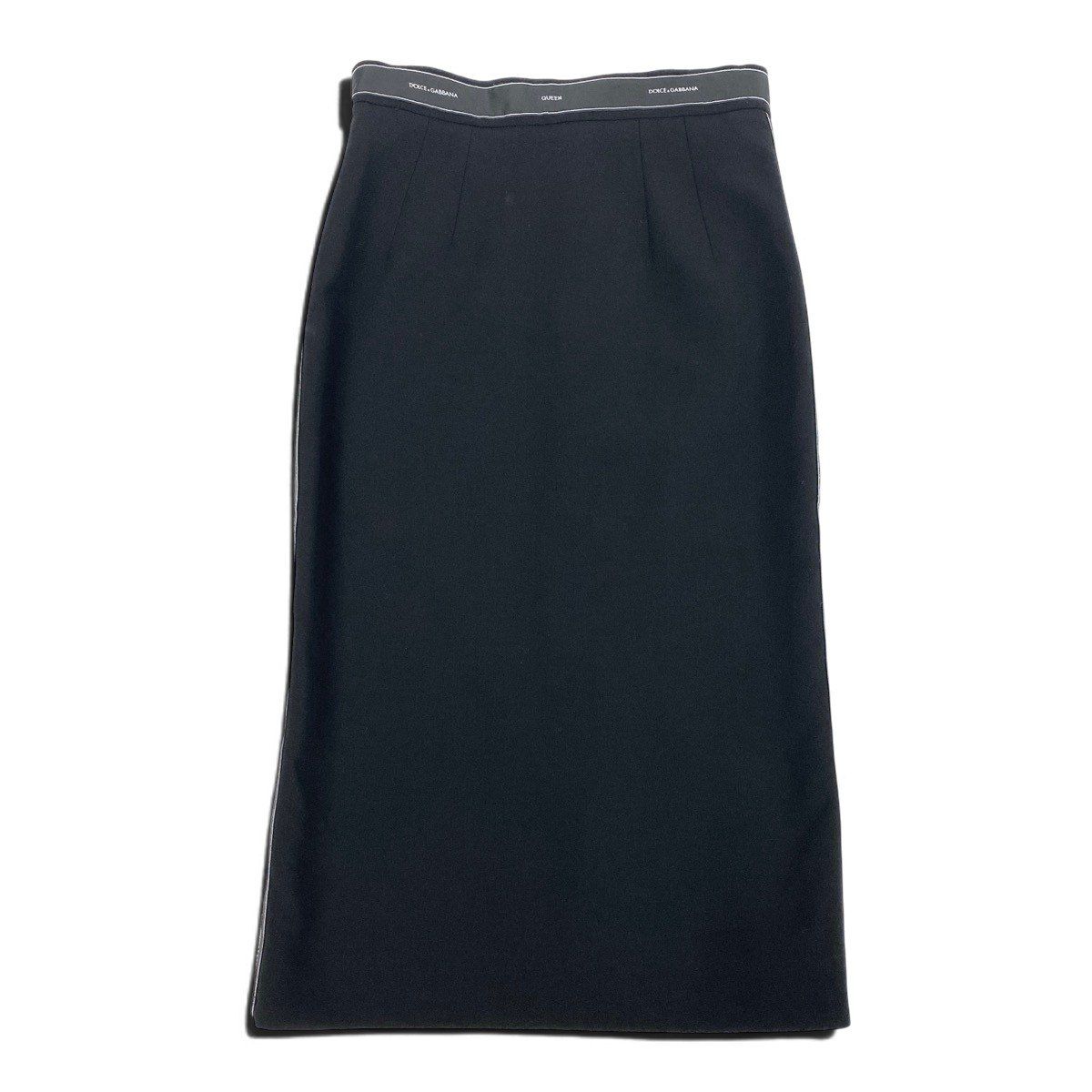 Dolce & Gabbana Long Skirt Side Line Black — view 2