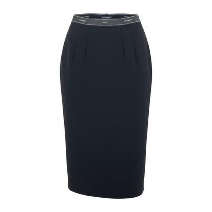 Dolce & Gabbana Long Skirt Side Line Black