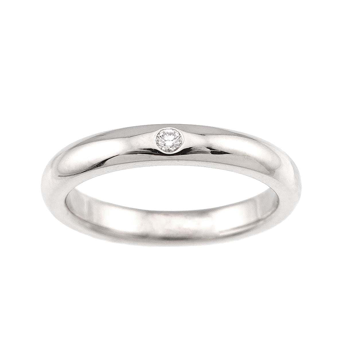 Tiffany & Co Stacking Band Ring Diamond Platinum — view 2