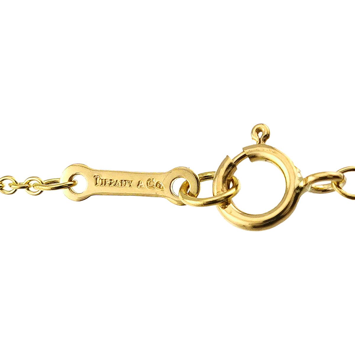 Tiffany & Co Open Heart Necklace 40 18K Yellow Gold — view 4
