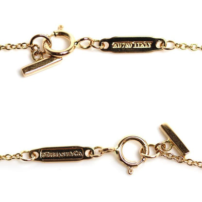 Tiffany & Co 18K Yellow Gold T Smile Mini Necklace Diamond 41/46 — view 5