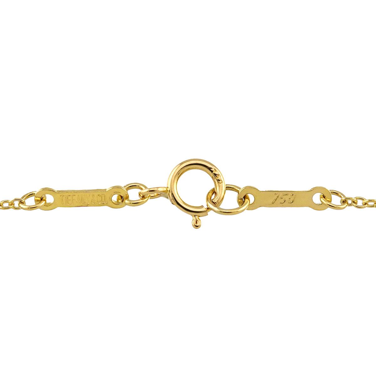 Tiffany & Co Open Heart Necklace 40 18K Yellow Gold — view 4