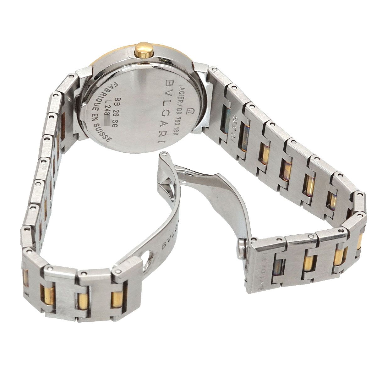 Bvlgari Watch Date Black YG Quartz — view 4