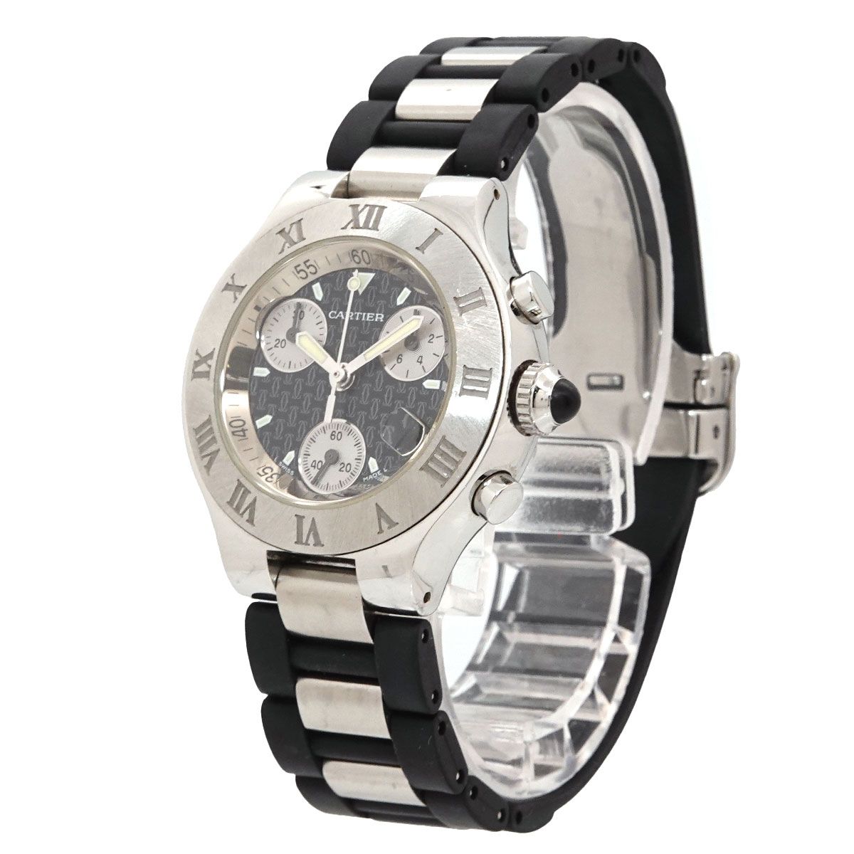 Cartier Must 21 Chronoscaph SM Vantian Chronograph Vintage Date Quartz Watch — view 2