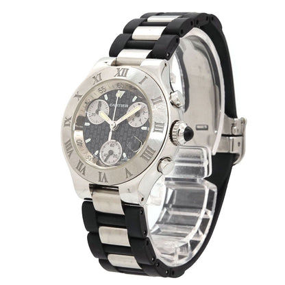 Cartier Must 21 Chronoscaph SM Vantian Chronograph Vintage Date Quartz Watch — view 2