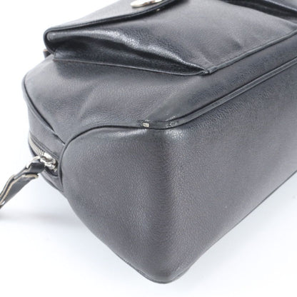 Bvlgari Mini Boston Leather Shoulder Bag Hand Black — view 6