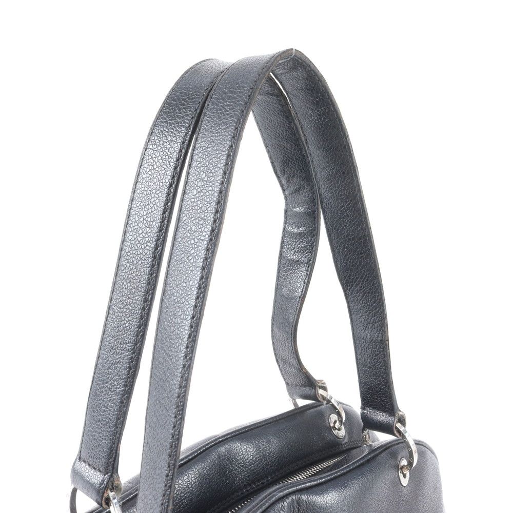 Bvlgari Mini Boston Leather Shoulder Bag Hand Black — view 2